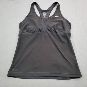 Nike Tank Top Black Dri Fit Active Racerback Running Top Size Medium